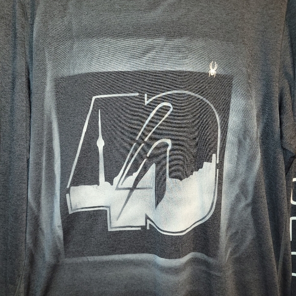 Spyder rashguard long sleeve shirt large mens - Picture 2 of 8